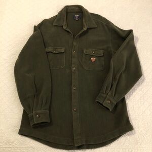 Vintage 90’s Post Card button down fleece shirt. Size XL.